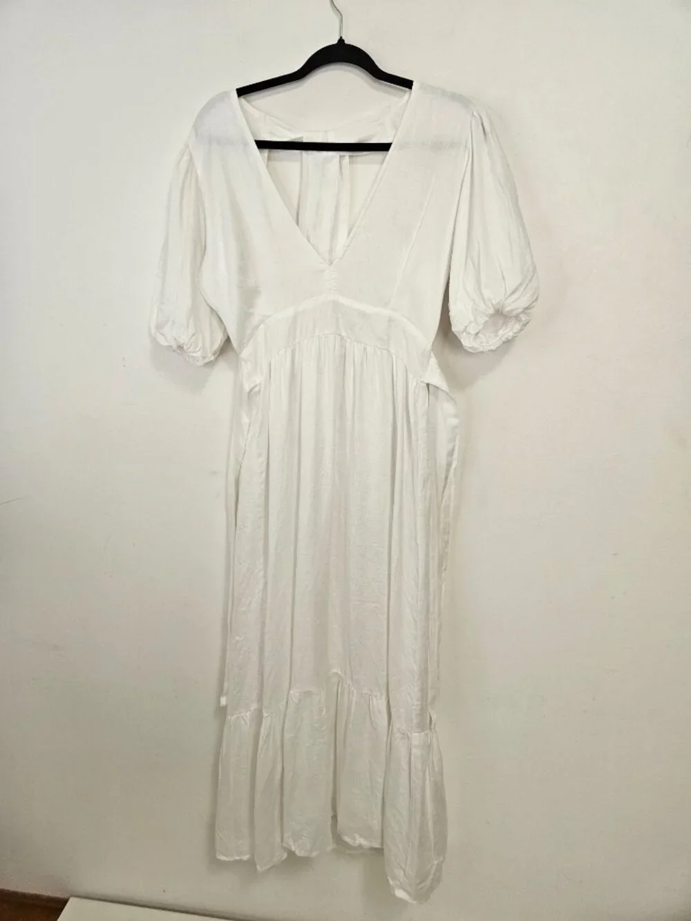 Faithfull the Brand Romilla Linen Midi Dress 4 White Cottagecore Garden Coastal